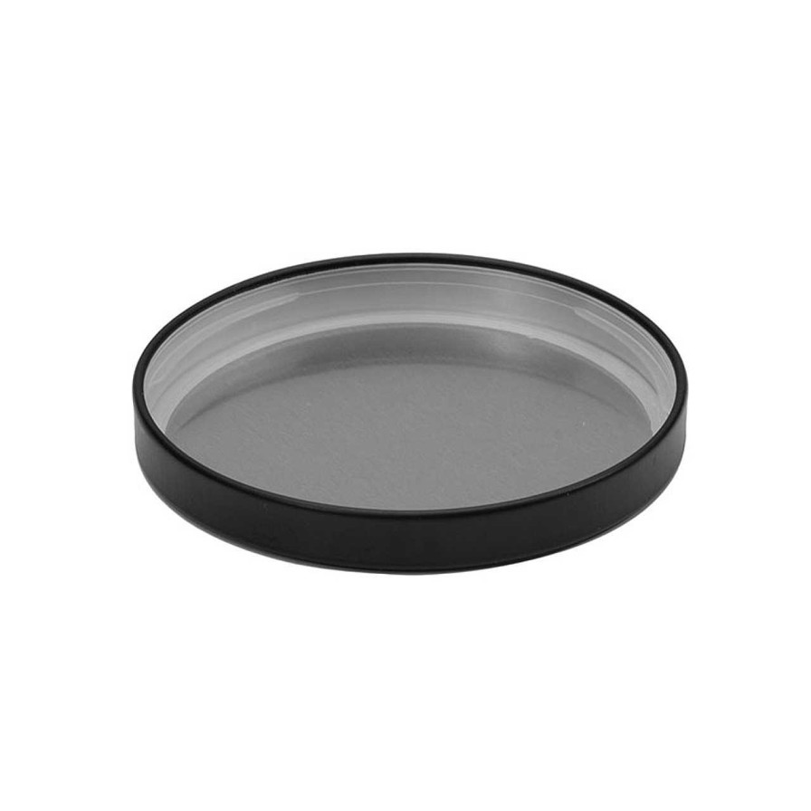 Metal Lids | Pack Logix Medium Black Metal Lid | 12 Pack