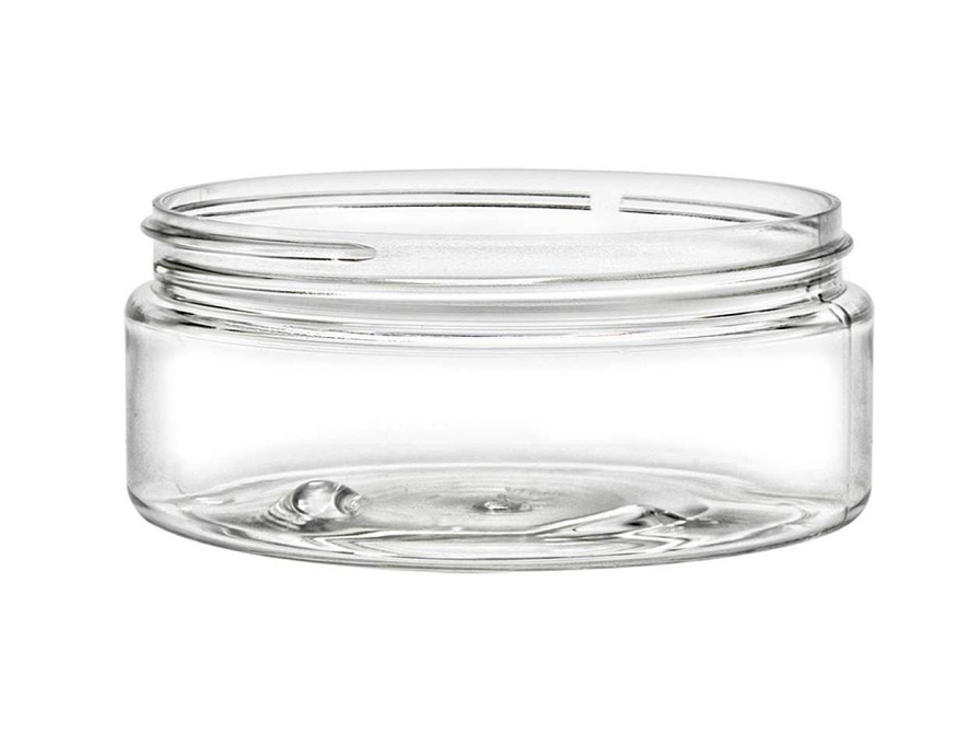 Body Scrub And Lotion Jars | Jar Store 4 Oz Clear Pet Straight Sided Jar 89-400 | 36 Pack