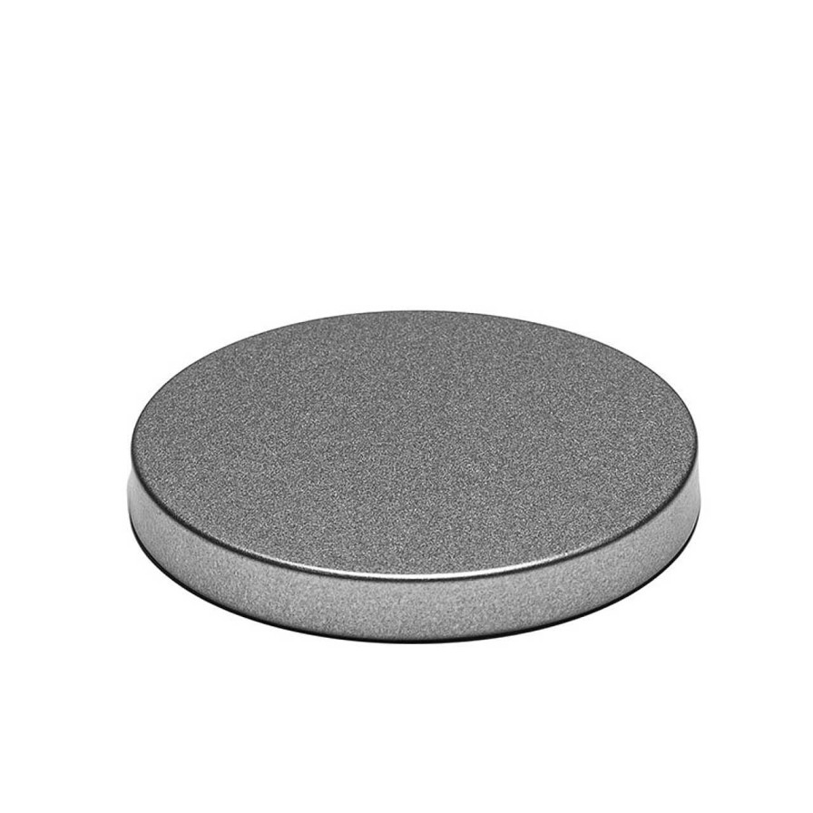 Metal Lids | Pack Logix Medium Brushed Silver Metal Lid | 12 Pack