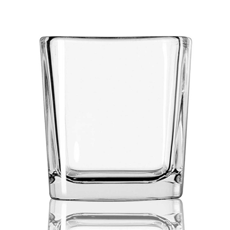 3 Wick Candle Jars | Libbey 22 Oz. Libbey Cube Votive | 12 Pack