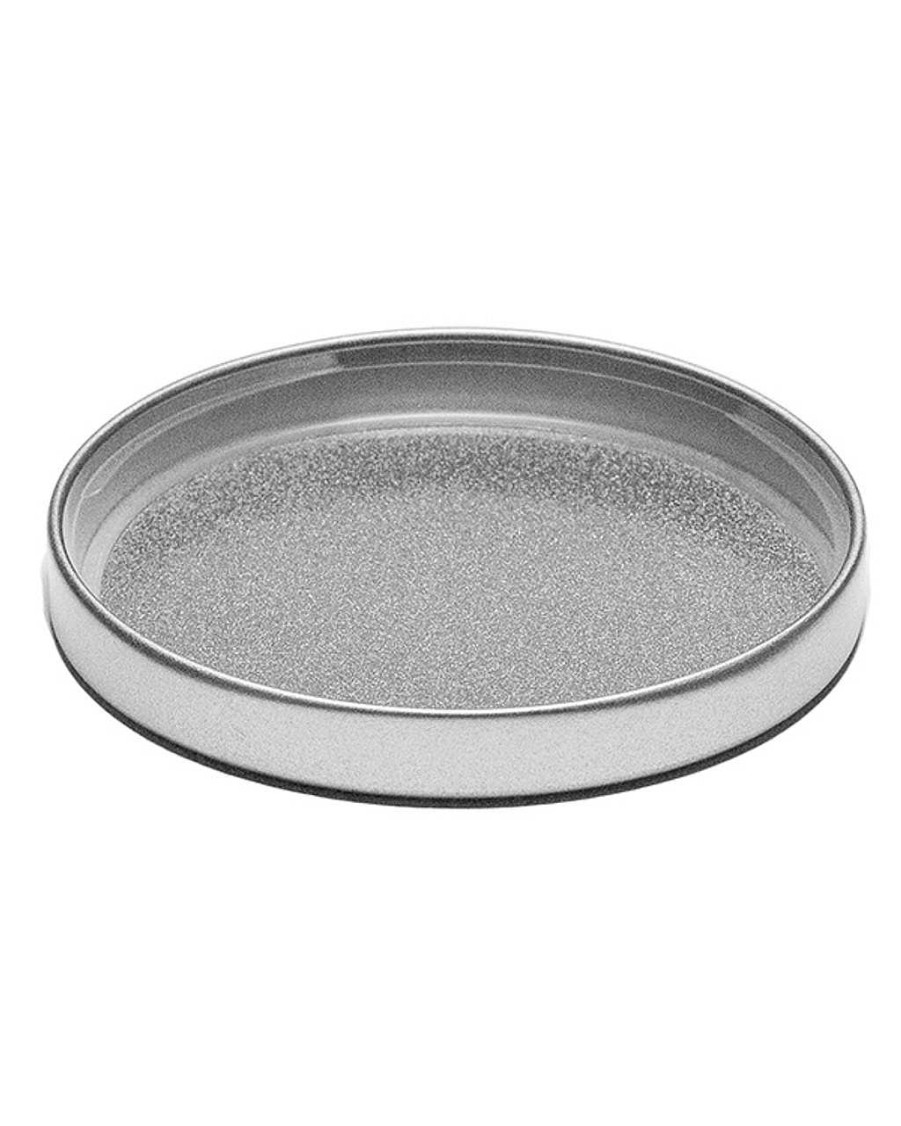 Metal Lids | Pack Logix Large Brushed Silver Metal Lid | 12 Pack