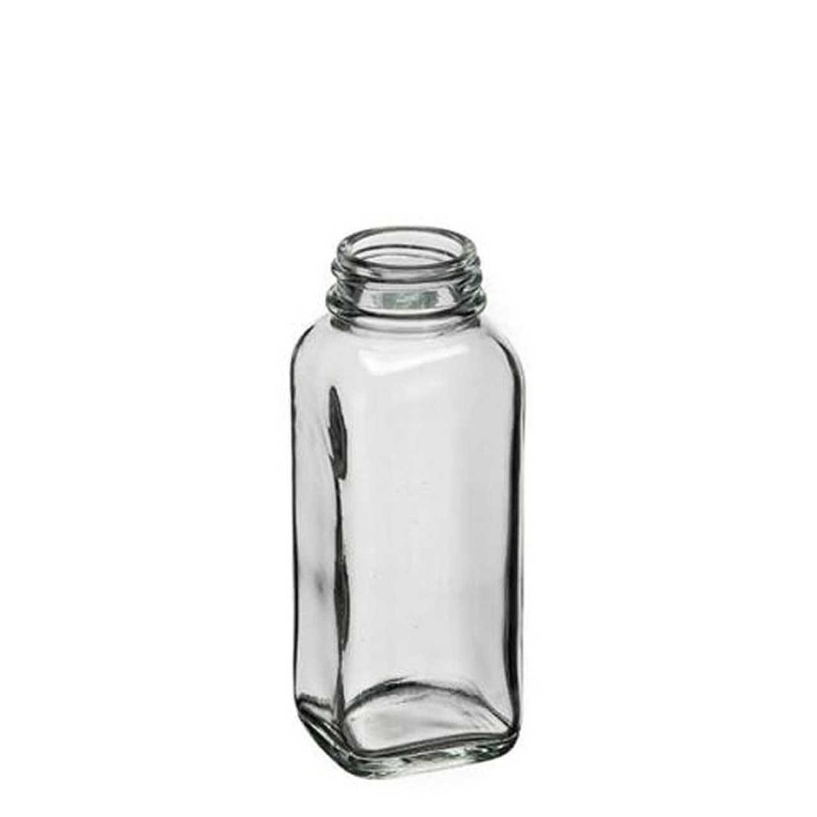 Sauce Bottles | Jar Store 4 Oz. French Square Bottle 33-400 | 12 Pack