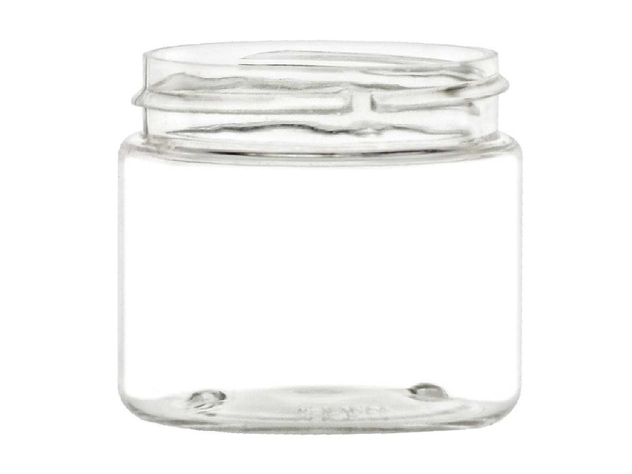 Body Scrub And Lotion Jars | Jar Store 2 Oz Clear Pet Straight Sided Jar 48-400 | 36 Pack