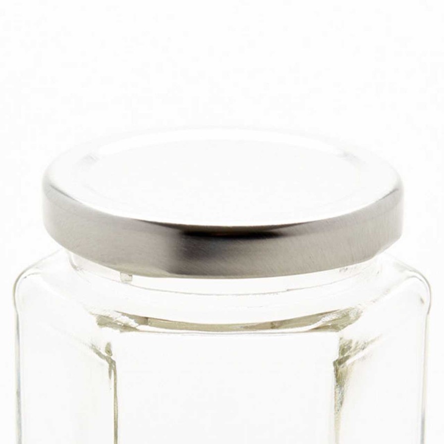 Metal Lids | Jar Store Silver 63Mm Twist Off Lid | 12 Pack