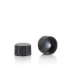 Non Dispensing Caps | Discount Vials 18-400 Black Polycone Cap | 25 Pack