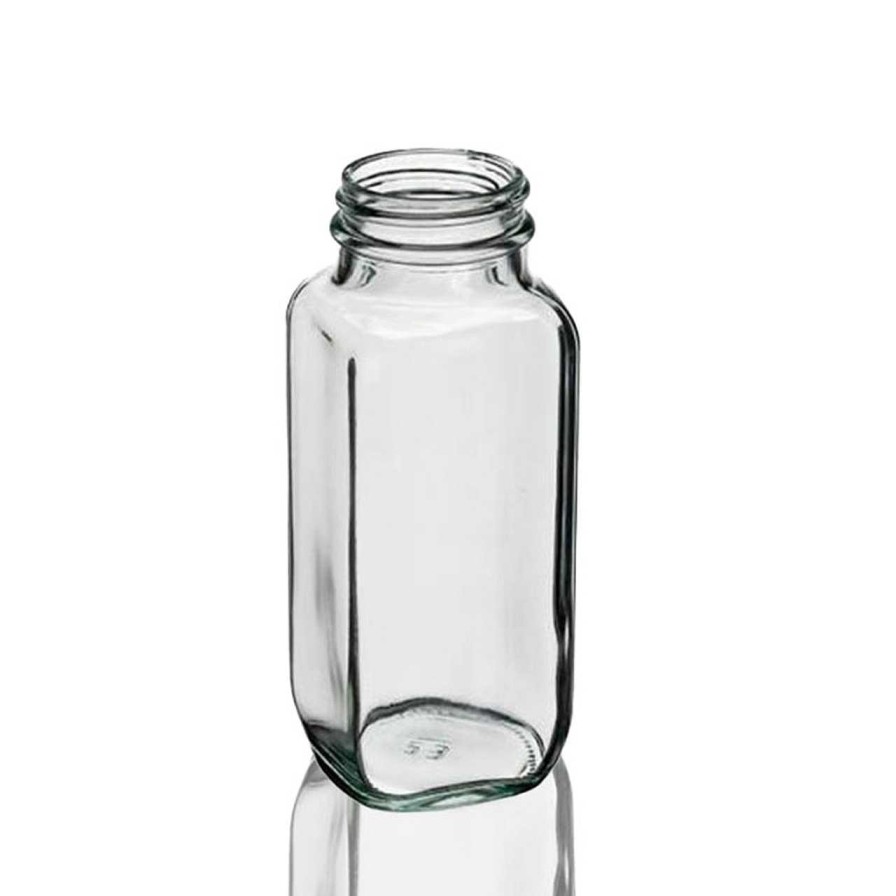 Sauce Bottles | Jar Store 8 Oz. French Square Bottle 43-400 | 12 Pack