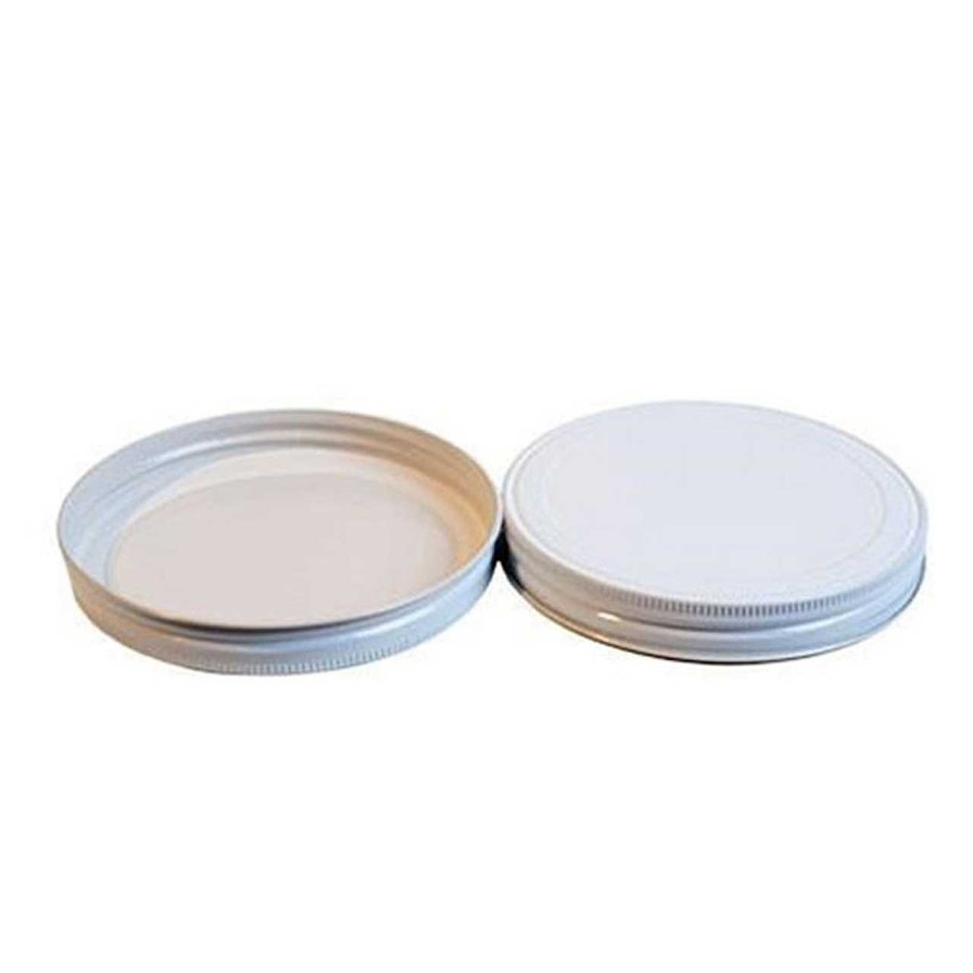 Metal Lids | Jar Store 110-400 White Metal Lid | 4 Pack