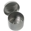 Silver Candle Tins | Jar Store 12 Oz Jar Store Silver Candle Tin With Feet | 12 Pack