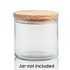 Wood Lids | Jar Store 3 Wick Pine Candle Lid 4 Inch | 12 Pack