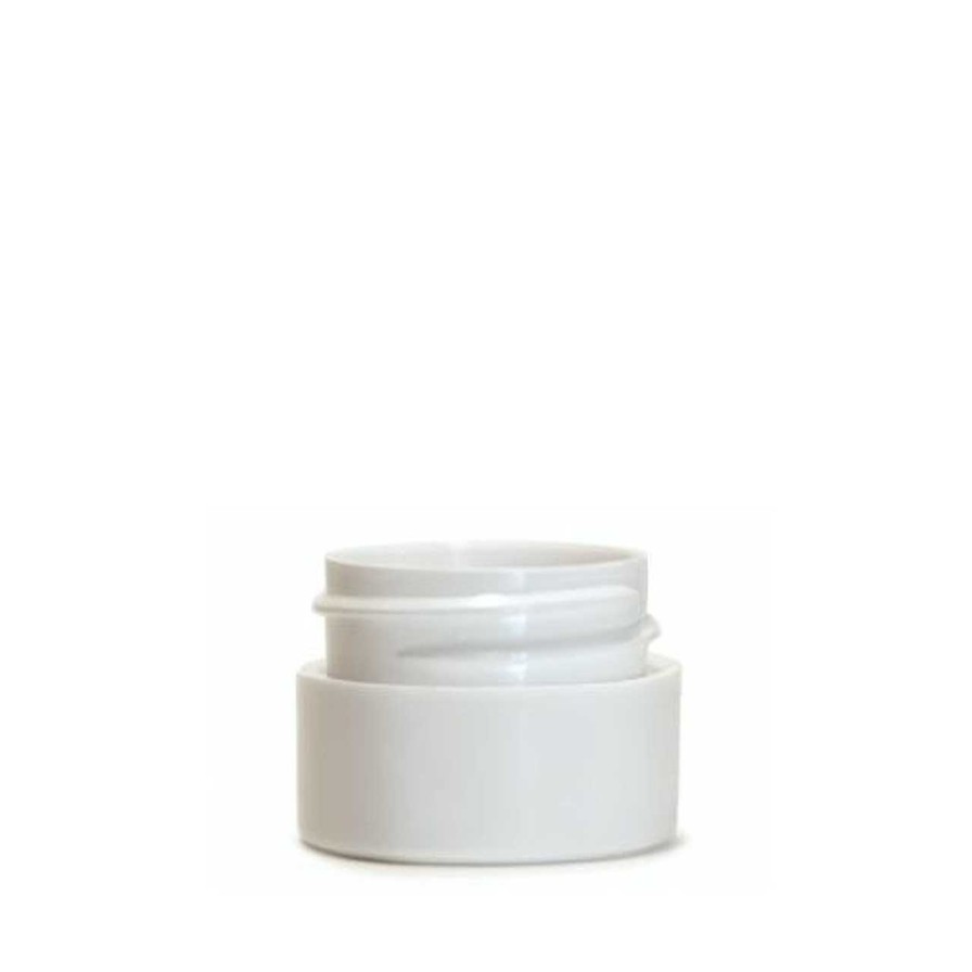 Body Scrub And Lotion Jars | Jar Store 1/4 Oz White Double Wall Jar Straight Base 33-400 | 36 Pack