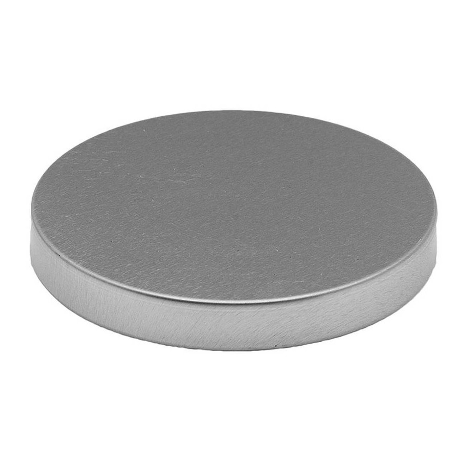 Metal Lids | Anchor Hocking Large Brushed Silver Metal Cover | 12 Pack