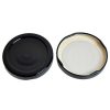 High Heat Button Lids | Jar Store Jar Store 82Mm Black Metal Lid With Button | 12 Pack