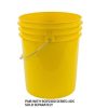 Honey Jars | BASCO 5 Gallon Rightpail" Yellow Hdpe Bucket With Handle