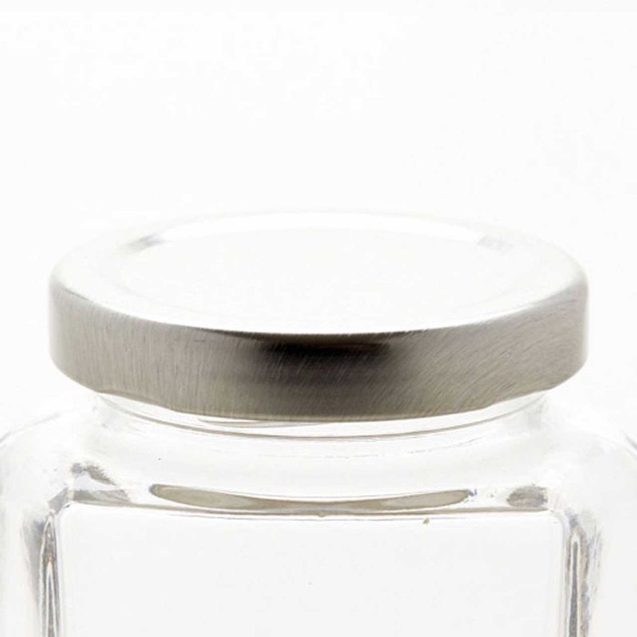 Metal Lids | Jar Store Silver 58Mm Twist Off Lid | 12 Pack