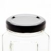 Metal Lids | Jar Store Black 48Mm Twist Off Lid | 12 Pack